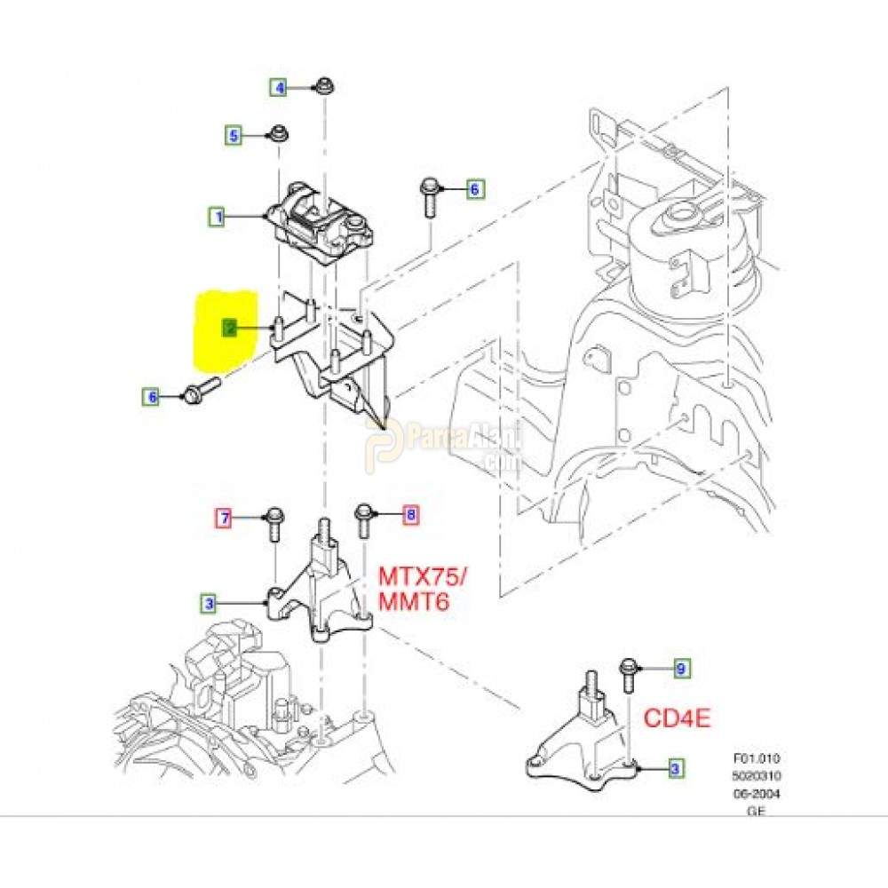 IZALATOR - MOTOR FORD OTOSAN 4S71 7M123 AAYYCS