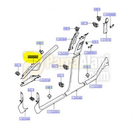 C-MAX ÖN CAM DİREK KAPLAMA PLASTİĞİ SAĞ FORD OTOSAN 3M51 R03198 EL34X1