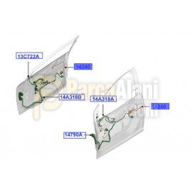 ÖN KAPI KİLİT KABLO TESISAT ANAHTARSIZ GIRIS FOCUS 11-15 FOMOCO BV6T 14F302 AAD