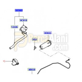 VALFİ YAKIT BUHAR KOMPLE FİESTA FUSİON 1.25 1.4 1.6 FORD OTOSAN 2S61 9C987 AD